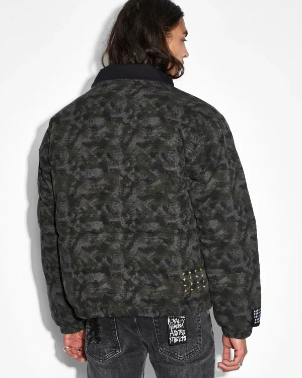 Ksubi Jackets-Amnesia Reversible Puffer Jacket Camo