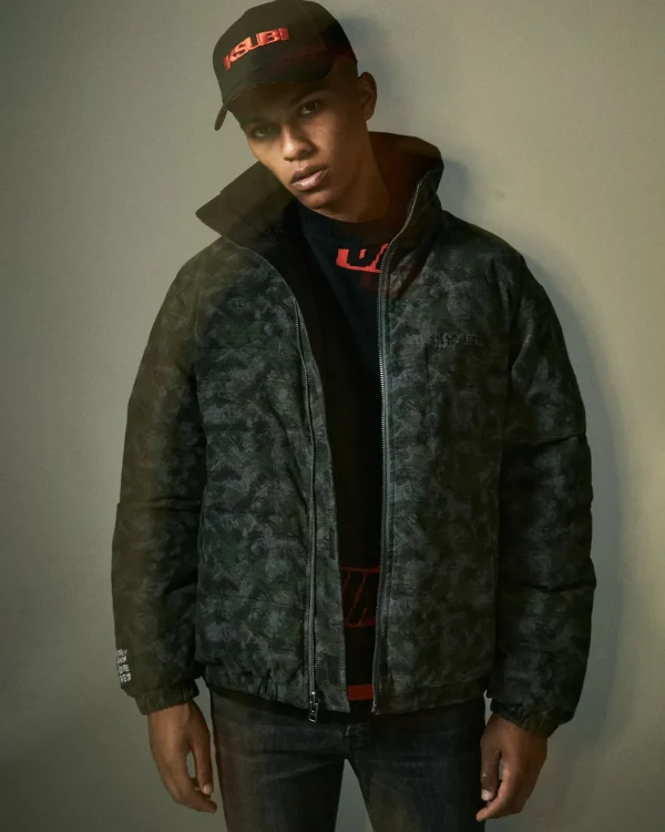 Ksubi Jackets-Amnesia Reversible Puffer Jacket Camo