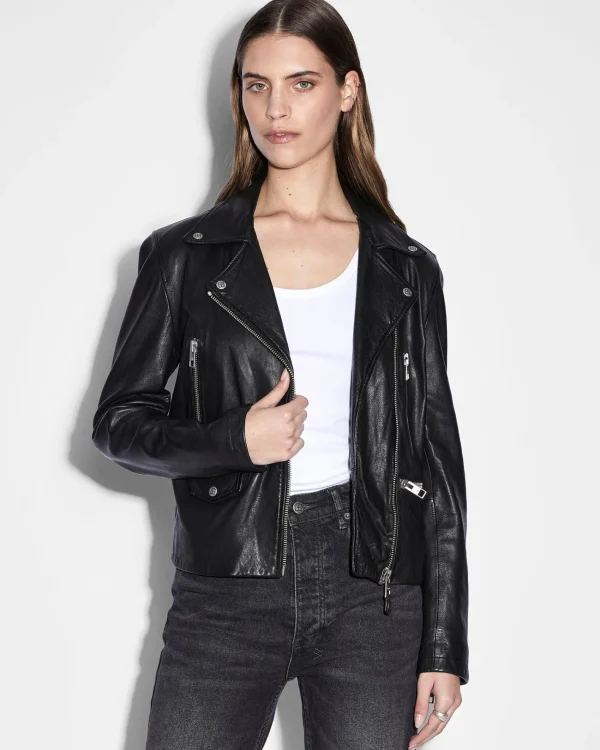 Ksubi Jackets-Amplify Leather Jacket Black