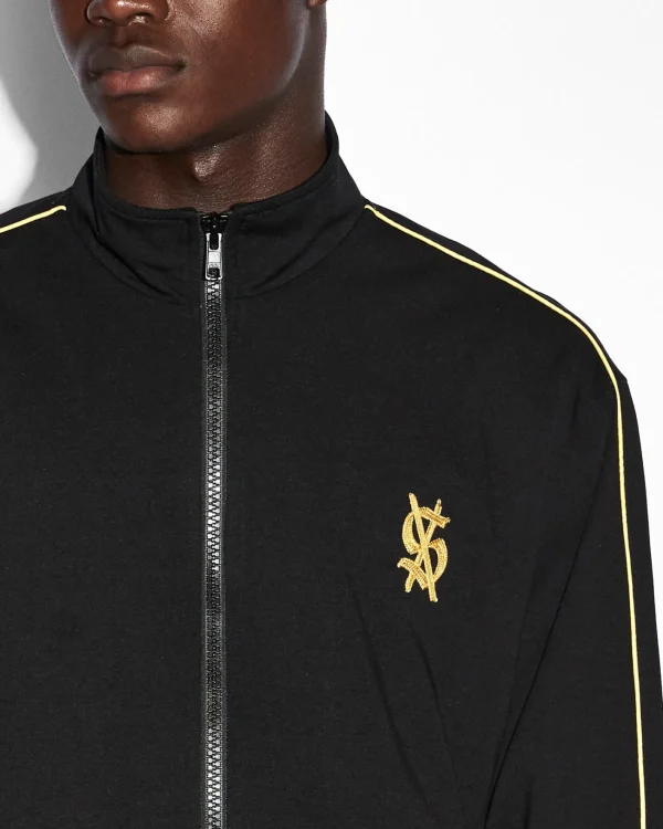 Ksubi Jackets-Antidote Trak Jacket Black/Yellow