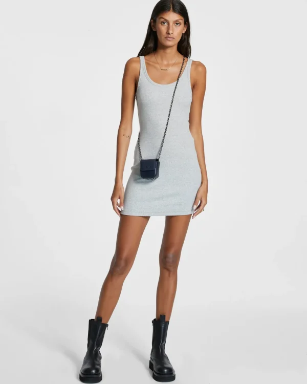 Ksubi Dresses-Arise Tank Dress Grey Marle