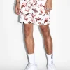 Ksubi Shorts-Burnt Boardshort White