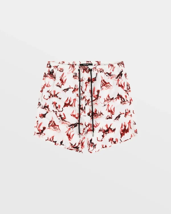 Ksubi Shorts-Burnt Boardshort White