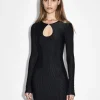 Ksubi Dresses-Charmed Keyhole Dress Black