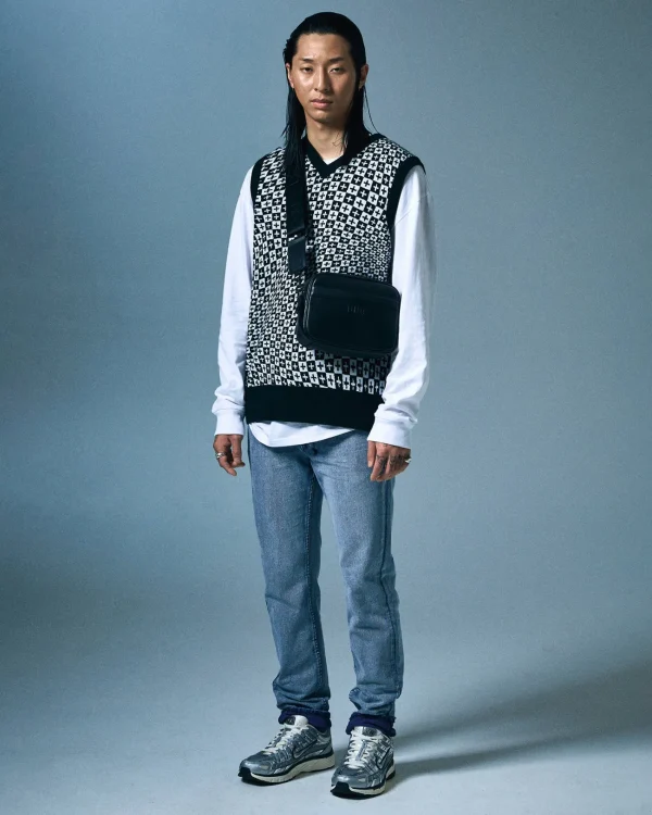 Ksubi Knits-Check Out Knit Vest Multi