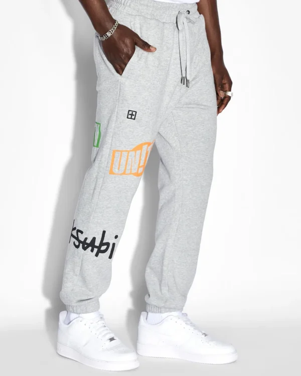 Ksubi Pants-Collective Lofi Trak Grey Marle