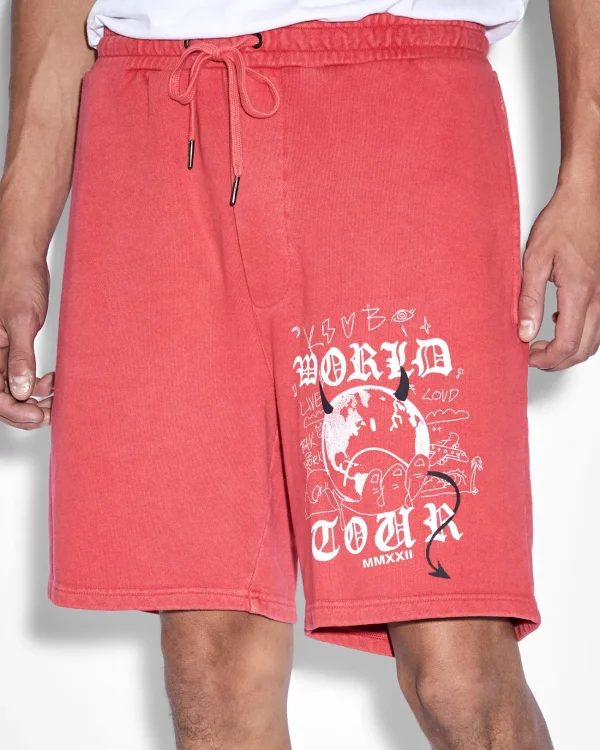 Ksubi Shorts-Devil Trak Short Chili