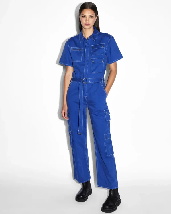 Ksubi Jumpsuits-Drill Boilersuit Cobalt