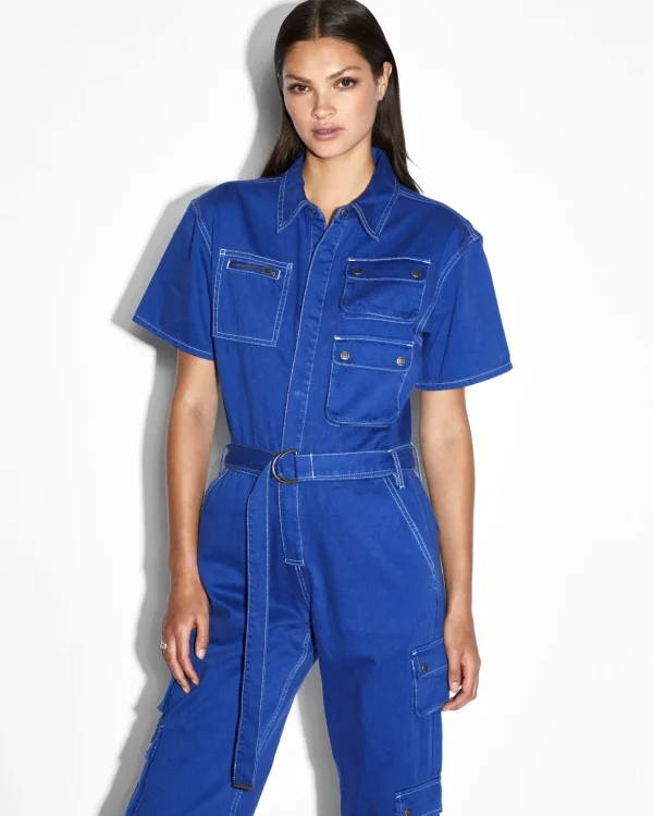 Ksubi Jumpsuits-Drill Boilersuit Cobalt