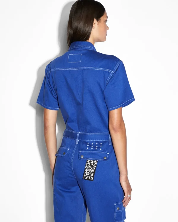 Ksubi Jumpsuits-Drill Boilersuit Cobalt