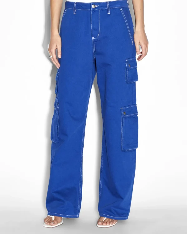 Ksubi Pants-Drill Cargo Cobalt