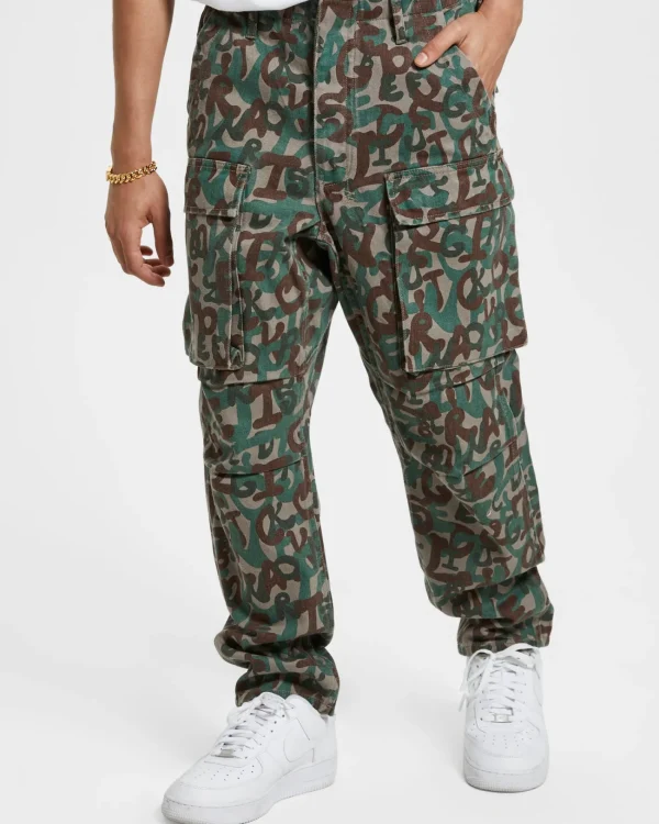 Ksubi Pants-Frequency Cargo Pant Camo