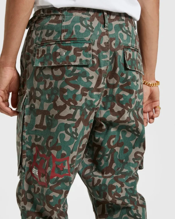 Ksubi Pants-Frequency Cargo Pant Camo