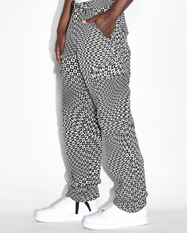 Ksubi Pants-Fugitive Cargo Pant Check Out Black