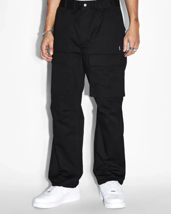 Ksubi Pants-Fugitive Cargo Pant Tru Black