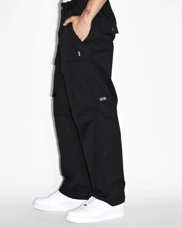 Ksubi Pants-Fugitive Cargo Pant Tru Black