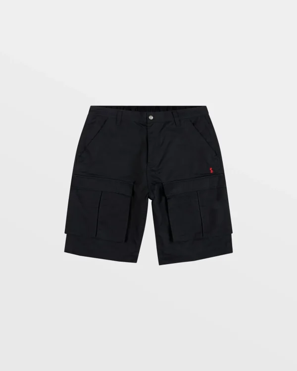 Ksubi Shorts-Fugitive Cargo Short Tru Black