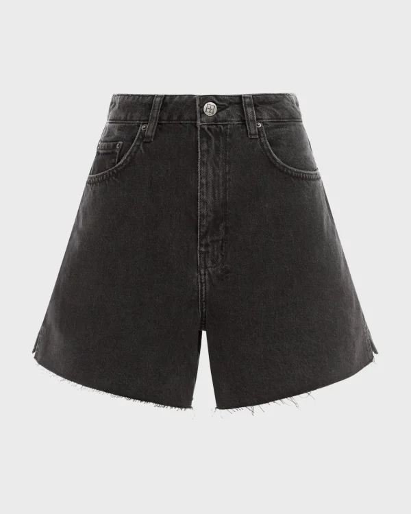 Ksubi Shorts-Hi Line Short Washed Black