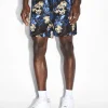 Ksubi Shorts-Hyperflower Boardshort Black