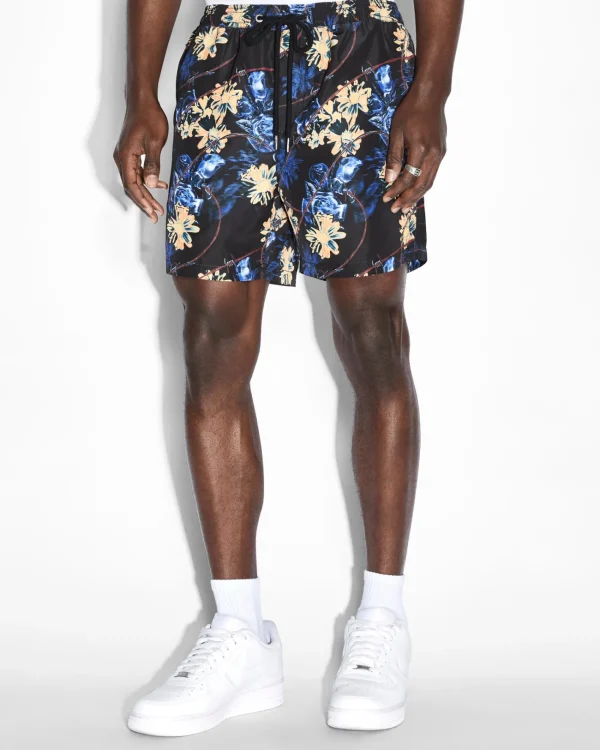 Ksubi Shorts-Hyperflower Boardshort Black