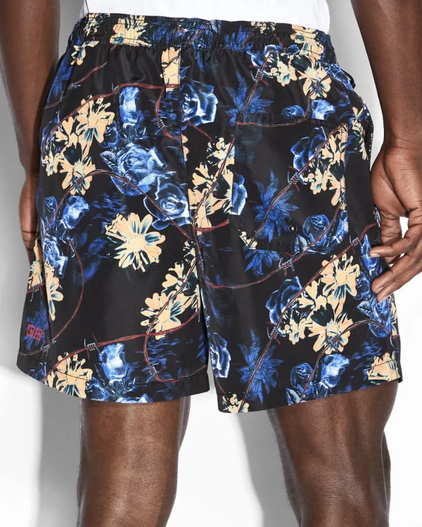 Ksubi Shorts-Hyperflower Boardshort Black