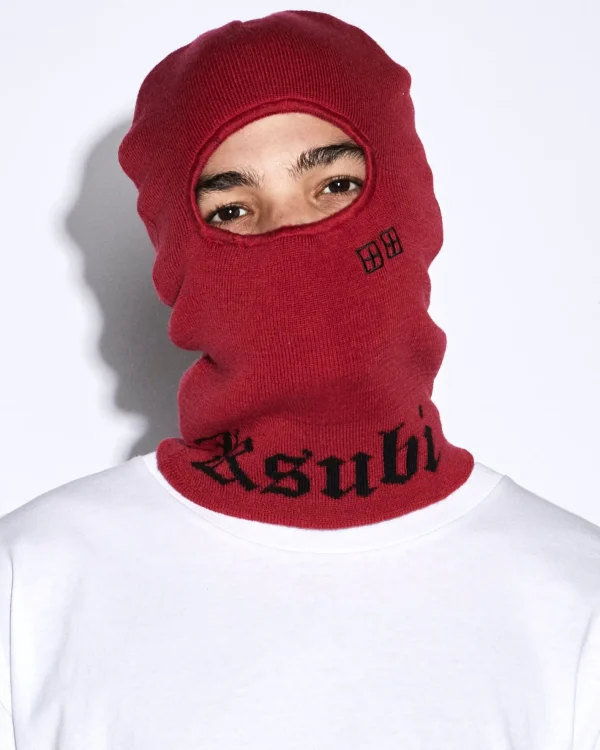 Ksubi Headwear-Icon Inkognito Balaclava Red