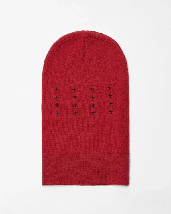 Ksubi Headwear-Icon Inkognito Balaclava Red