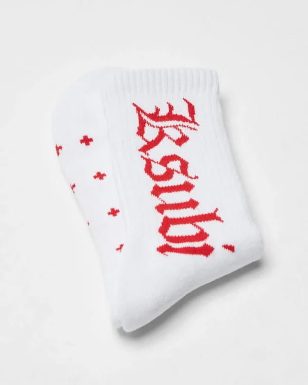 Ksubi Socks-Icon Ksocks White/Red