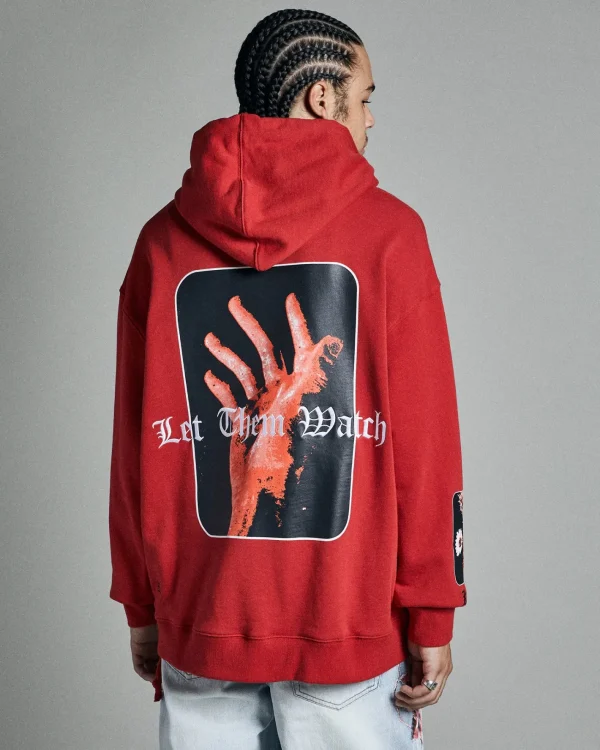 Ksubi Sweats-Icons Biggie Hoodie Crimson