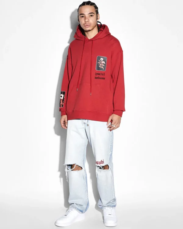 Ksubi Sweats-Icons Biggie Hoodie Crimson