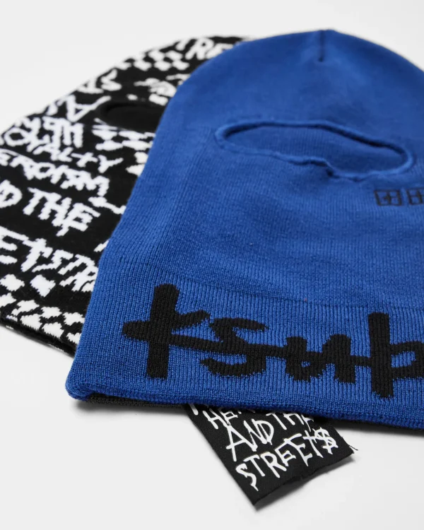 Ksubi Headwear-Inkognito Balaclava Cobalt