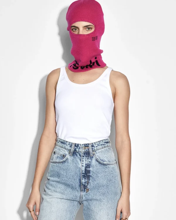 Ksubi Headwear-Inkognito Balaclava Hype Pink