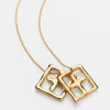 Ksubi Jewellery-18K Dripps Box Cross Necklace