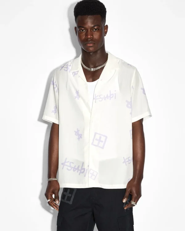 Ksubi Shirts-Kash Box Resort Ss Shirt White