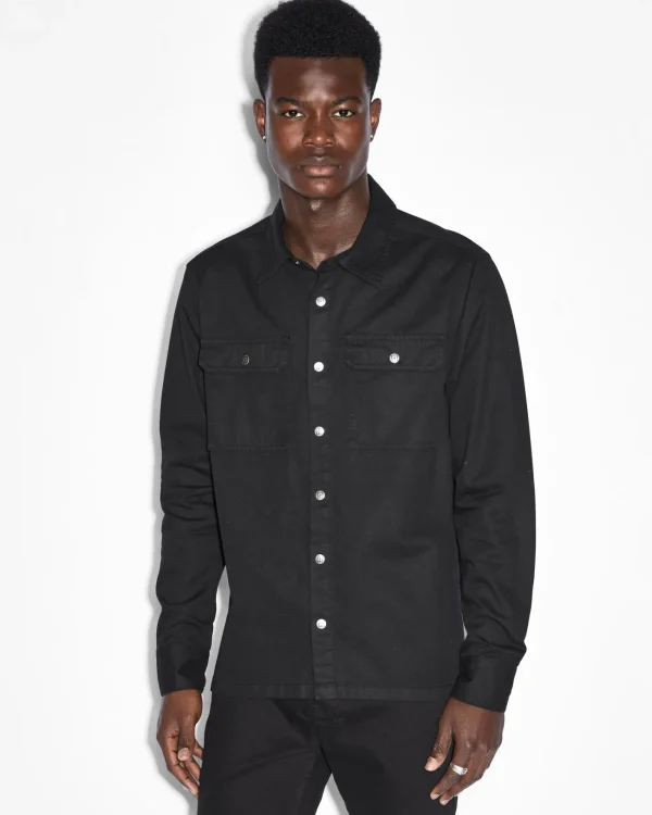 Ksubi Shirts-Krystal Paradox Ls Shirt Black