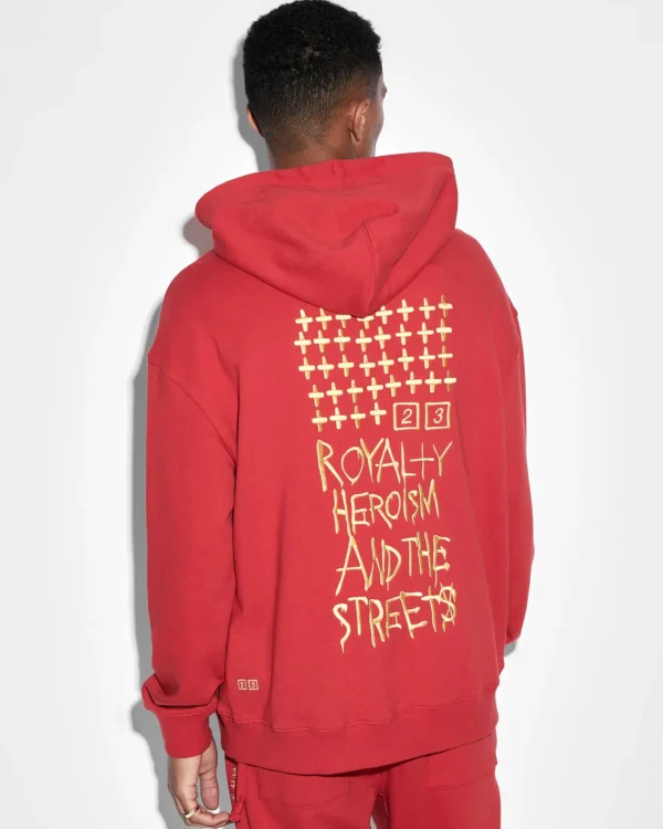 Ksubi Tops- 23 Biggie Hoodie Red