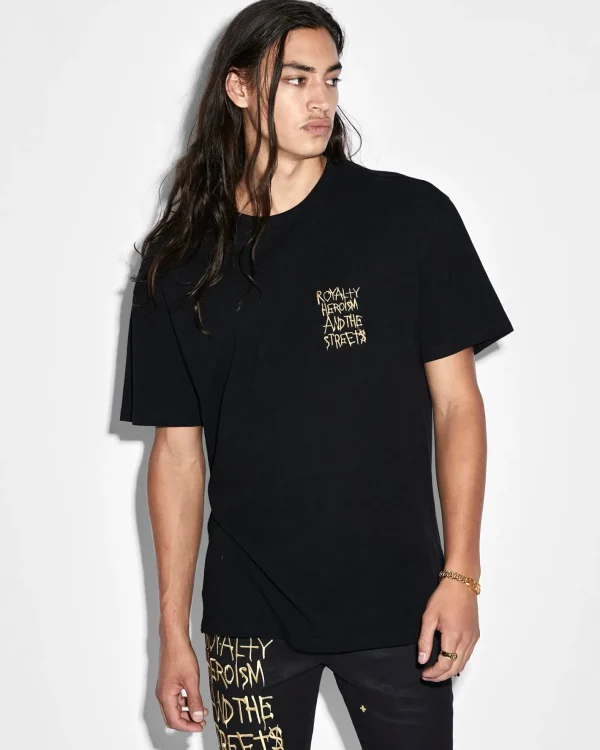 Ksubi Tops- 23 Biggie Ss Tee Jet Black