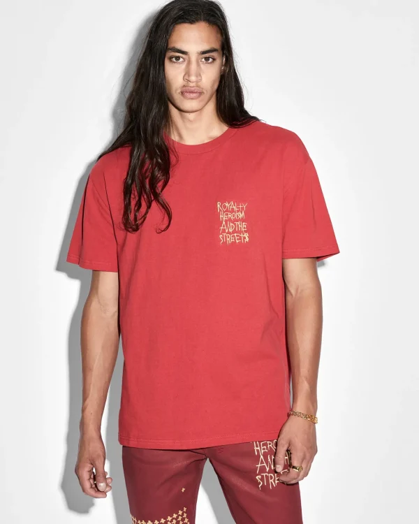 Ksubi T-Shirts- 23 Biggie Ss Tee Red