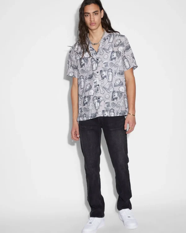 Ksubi Shirts-Kut Out Resort Ss Shirt Silt