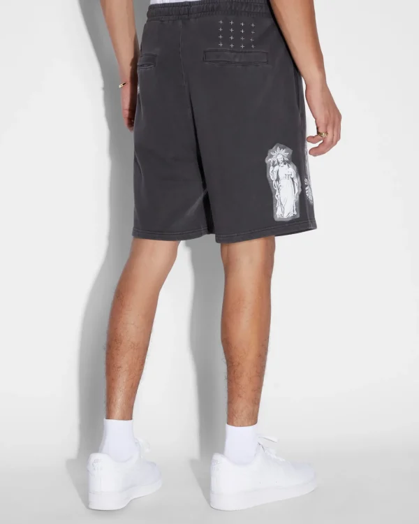 Ksubi Shorts-Kut Out Trak Short Faded Black