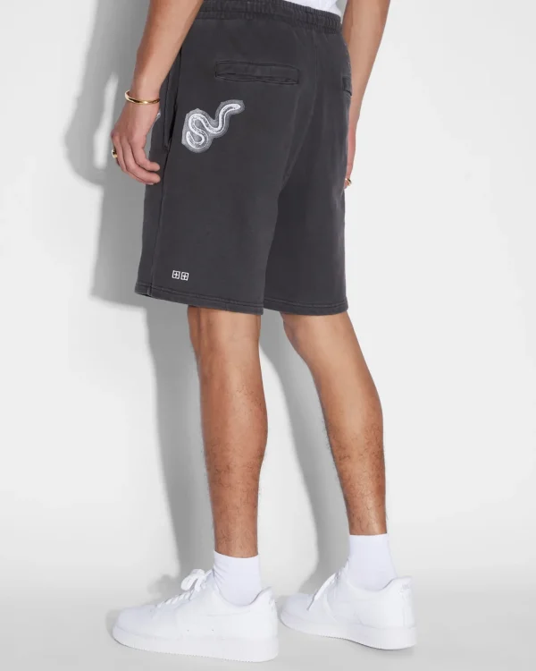 Ksubi Shorts-Kut Out Trak Short Faded Black