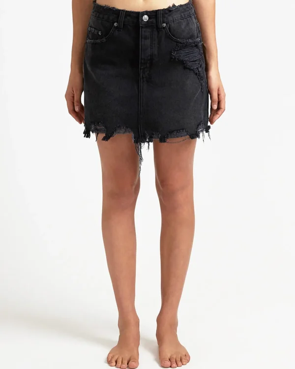 Ksubi Skirts-Mini Moss Super Freak Black