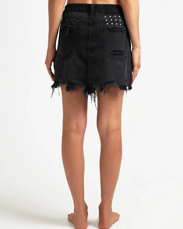 Ksubi Skirts-Mini Moss Super Freak Black