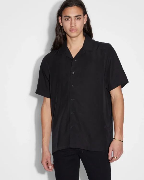 Ksubi Shirts-Neon Resort Ss Shirt Black