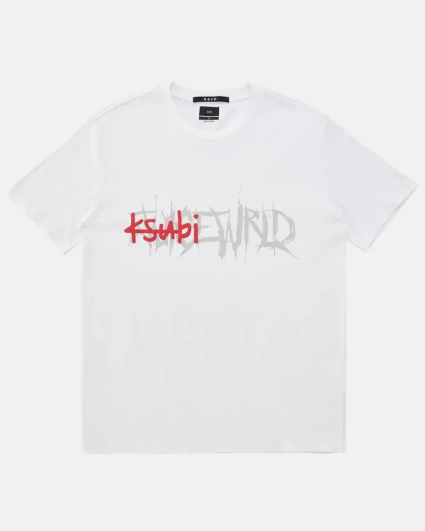 Ksubi Tops-Never Die Kash Ss Tee White