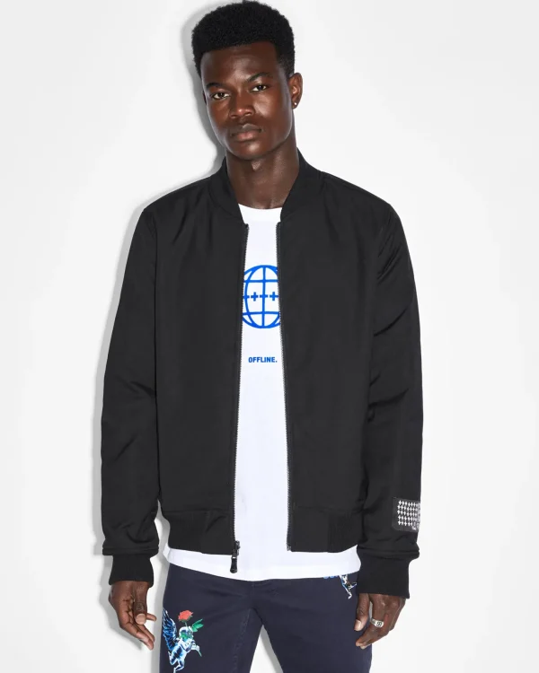 Ksubi Jackets-Nft Reversible Bomber Jacket Midnight