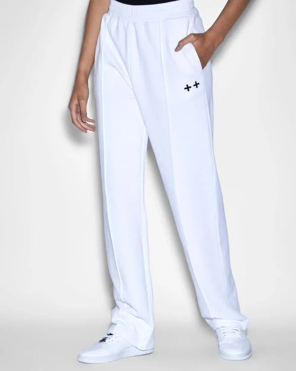 Ksubi Pants-Nimbus Straight Trak White