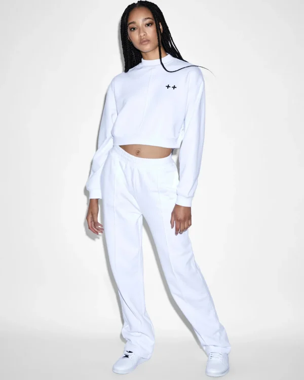 Ksubi Pants-Nimbus Straight Trak White