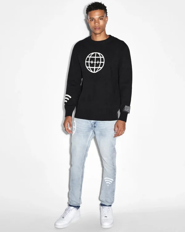 Ksubi Sweats-Offline Knit Crew Black