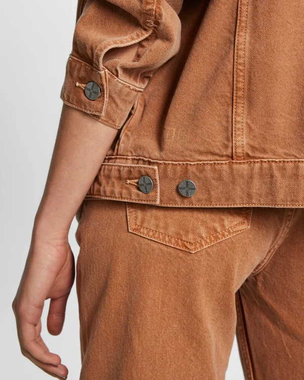 Ksubi Jackets-Oversized Jacket Brown Sugar